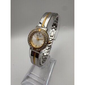 Bulova C999276 Two-Tone Crystal Jewelry Watch - Bangle Bracelet